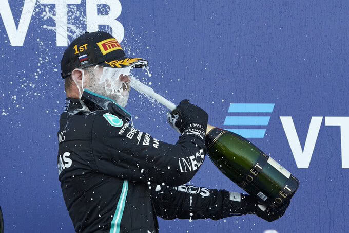 F1俄罗斯大奖赛博塔斯夺冠 汉密尔顿被罚