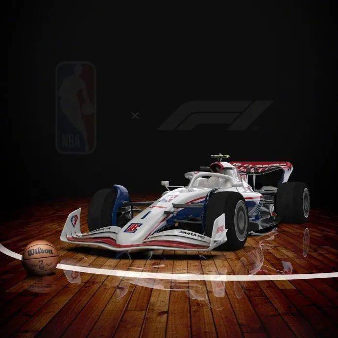 庆祝75周年，NBA和F1达成品牌合作发布NBA主题的F1赛车