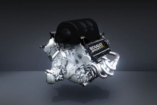 雷诺发布2014F1引擎首张照片。