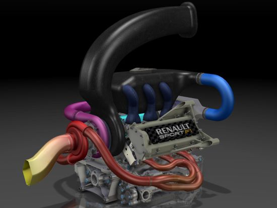 雷诺发布的2014年F1引擎图