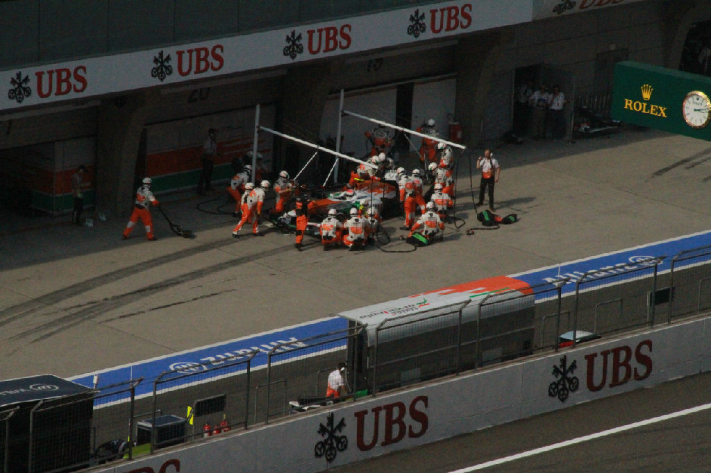 2013F1中国大奖赛正赛比赛现场花絮