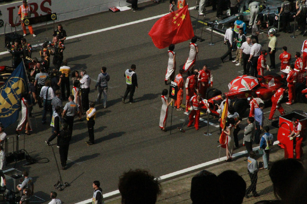 2013F1中国大奖赛正赛比赛现场花絮