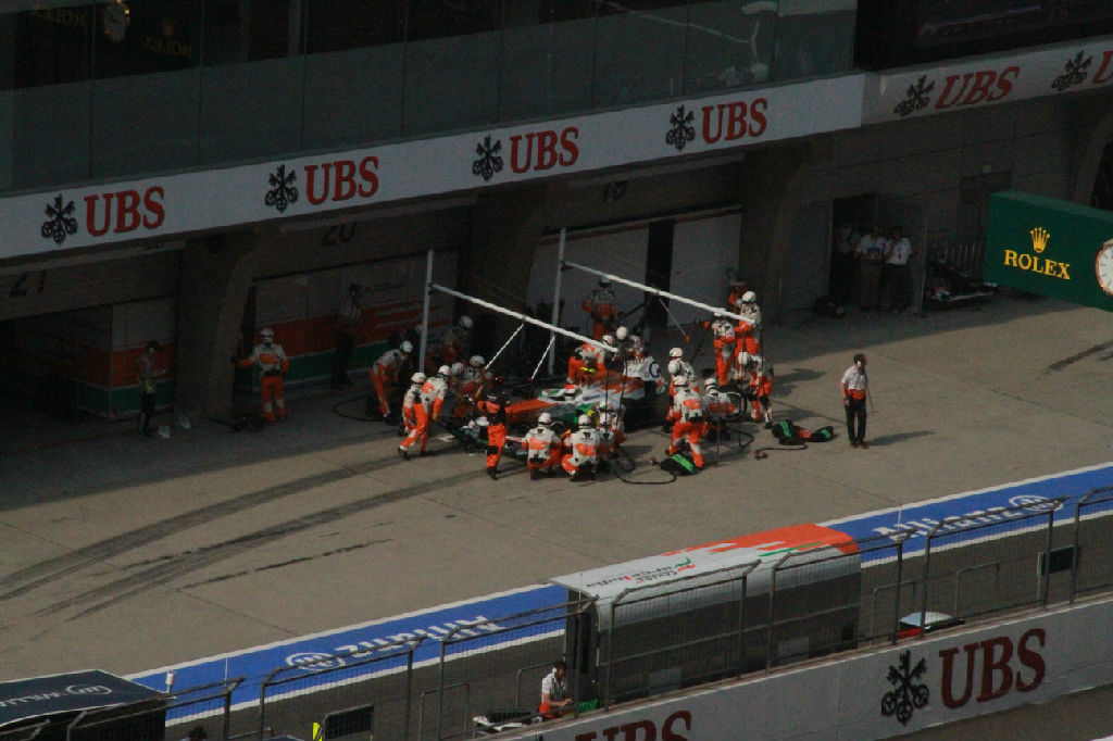 2013F1中国大奖赛正赛比赛现场花絮