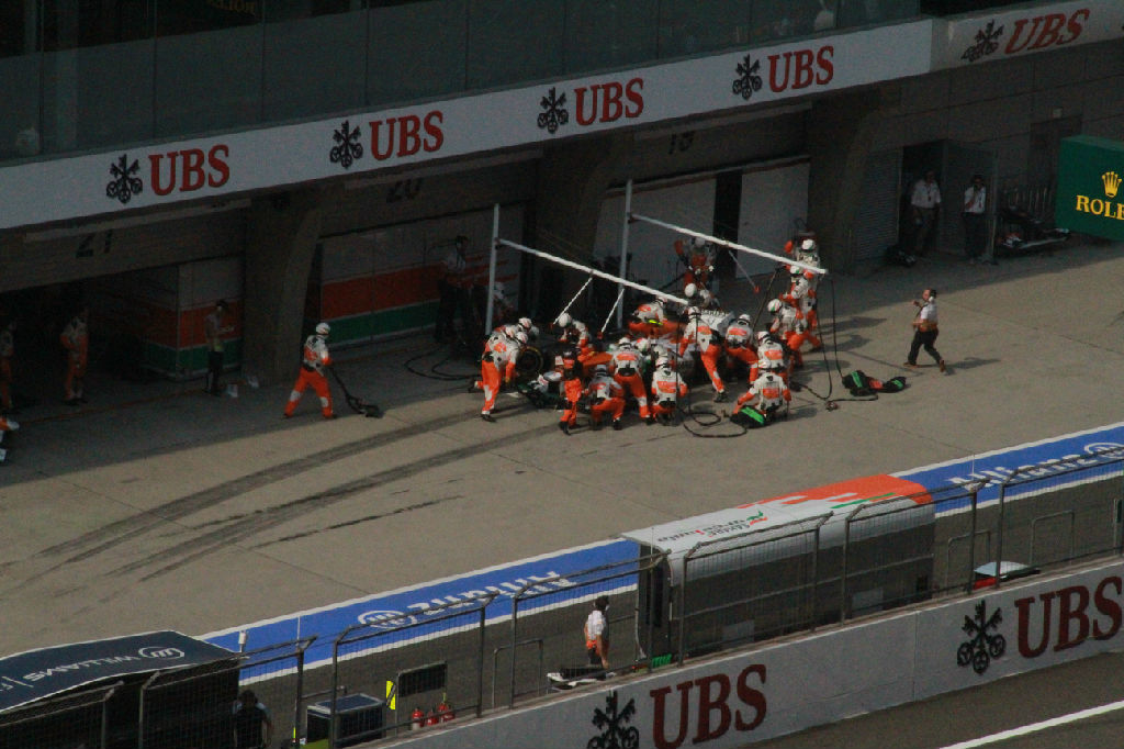 2013F1中国大奖赛正赛比赛现场花絮