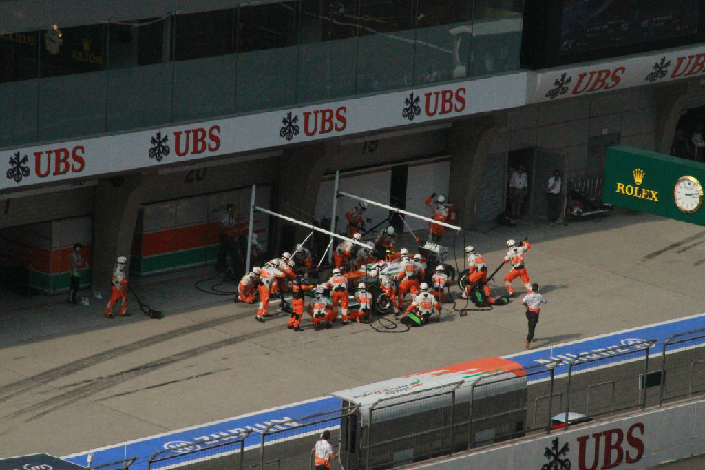 2013F1中国大奖赛正赛比赛现场花絮