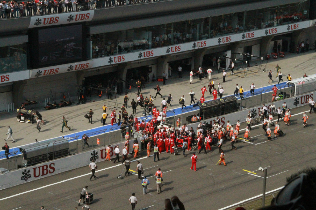 2013F1中国大奖赛正赛比赛现场花絮