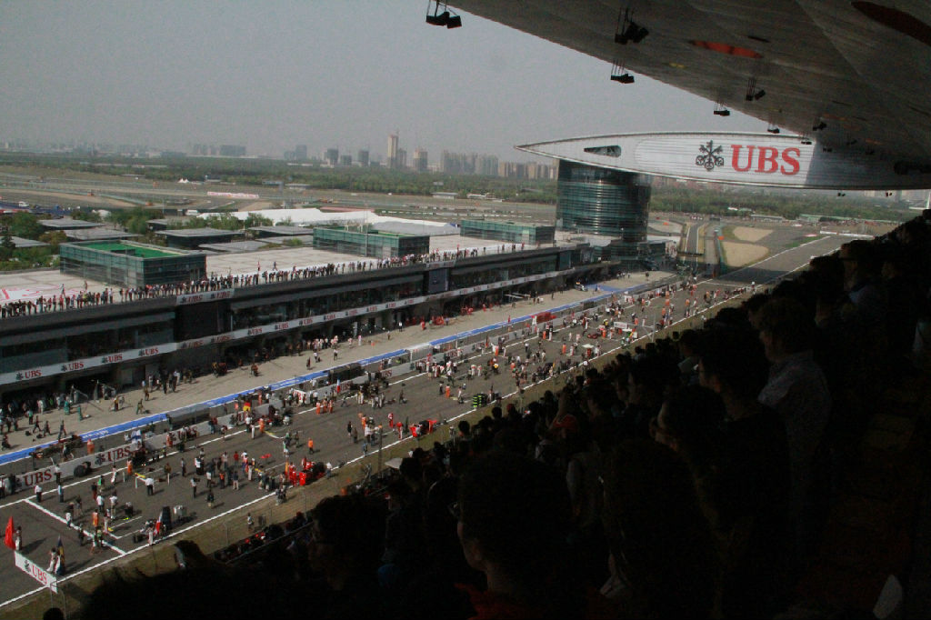 2013F1中国大奖赛正赛比赛现场花絮